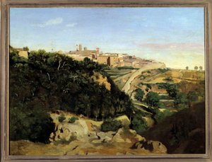 ヴォルテラ、ル・ムニシペ カミーユ・コロー（1796-1875）の絵画 19世紀 日0.7x0.94m 作： Jean Baptiste Camille Corot