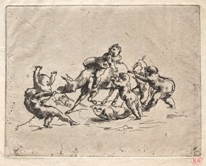 子供とロバとバッカナル。 作： Jean Baptiste Carpeaux