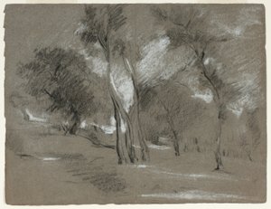 樹木のある風景 作： Jean Baptiste Carpeaux