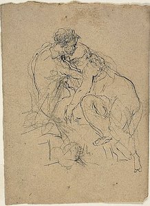 抱き合う座ったカップル 作： Jean Baptiste Carpeaux