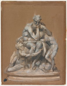 彫刻ウゴリーノと彼の子供たちのための習作 作： Jean Baptiste Carpeaux