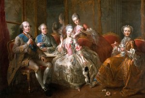 チョコレートのカップペンティエーヴル一家 作： Jean Baptiste Charpentier
