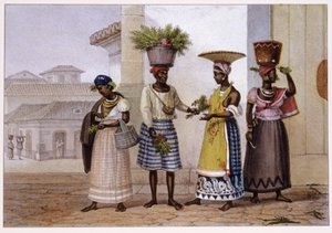 草の売り手。 1839年（リトグラフ） 作： Jean Baptiste Debret