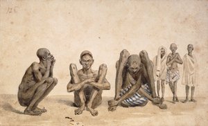 リオジャネイロの奴隷、c。 1825-6 作： Jean Baptiste Debret