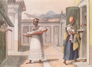 1827年にリオデジャネイロでセールスウーマンを旅する 作： Jean Baptiste Debret