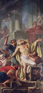 セントアンドリューの鞭打ち、1761年 作： Jean Baptiste Deshays de Colleville