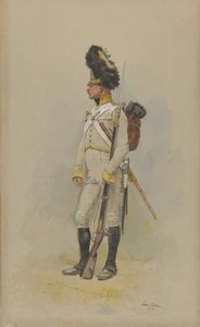 1891年の市営衛兵の常備擲弾兵。 作： Jean Baptiste Edouard Detaille