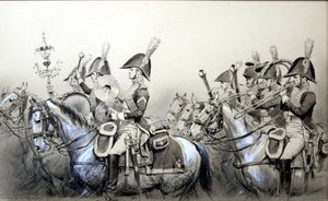 ナポレオン戦争、第4竜騎兵団 作： Jean Baptiste Edouard Detaille