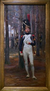 ファクショナリー」1900年頃（木に油彩 作： Jean Baptiste Edouard Detaille