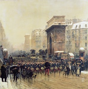 通過連隊、1875 作： Jean Baptiste Edouard Detaille