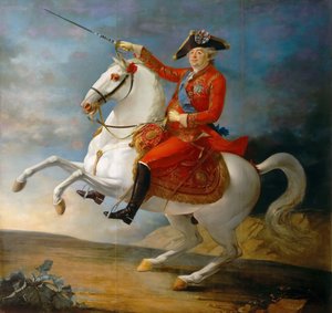 ルイ16世の騎馬の肖像XVI 1754-1793 作： Jean Baptiste Francois Carteaux