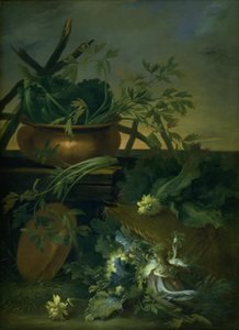 静物。 野菜 作： Jean Baptiste Gaijot Dubuisson