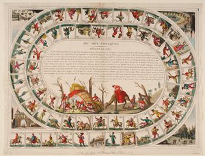 コサック ゲーム、1815 年 作： Jean Baptiste Genty
