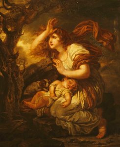 嵐の恐怖。雷雨の恐怖、 作： Jean Baptiste Greuze