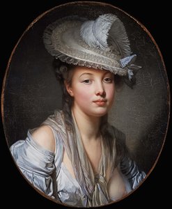 フランス語：Le Chapeau blanc 白い帽子