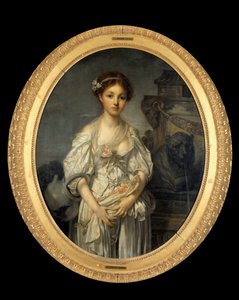 La juche cassee ジャン・バティスト・グルーズ（1725-1805）の絵画 18世紀 日。1,08x0,86 m. 作： Jean Baptiste Greuze