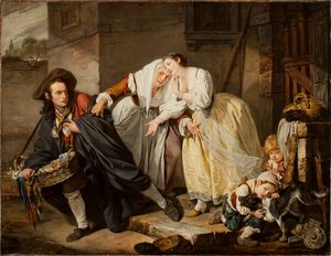 ナポリのジェスチャー、1757 作： Jean Baptiste Greuze