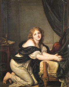 朝の祈り 作： Jean Baptiste Greuze