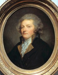 フィリップ・ファーブル・デグランティーヌ（1750-1794）の肖像 ジャン・バティスト・グルーズ（1725-1805）作 18世紀 作家で絵画会議のメンバー。薄さ0.60 x 0.49 m 作： Jean Baptiste Greuze