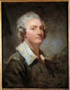 自画像 ジャン・バティスト・グルーズ（1725-1805）作 18世紀 日0.65×0.51m