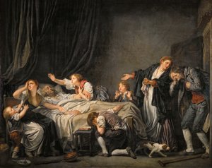 父親ののろい：罰せられた息子 作： Jean Baptiste Greuze