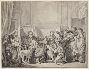 罪悪感と悔い改めの娘 作： Jean Baptiste Greuze