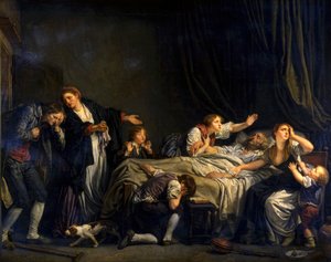 処罰された息子、1778 作： Jean Baptiste Greuze