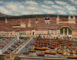 ボルドーの眺め、1884 作： Jean Baptiste Guiraud
