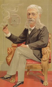 バロンアルフォンスデロスチャイルド、バニティフェアのイラスト、1894年カラーリソ 作： Jean Baptiste Guth