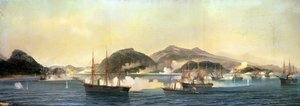 1868年9月5日、下関の第2の戦い 作： Jean Baptiste Henri Durand Brager