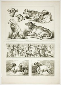 プレート 20/38 から Oeuvres de J. B. Huet 作： Jean Baptiste Huet