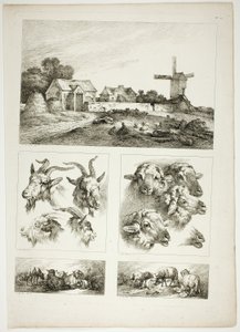 プレート 28/38 から Oeuvres de J. B. Huet 作： Jean Baptiste Huet