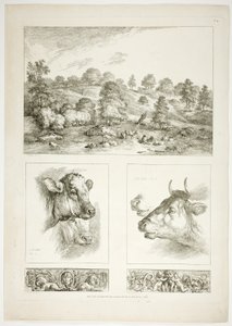 プレート 4/38 から Oeuvres de J. B. Huet 作： Jean Baptiste Huet
