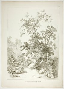 Oeuvres de J. B. Huet からの 38 枚中 6 枚のプレート 作： Jean Baptiste Huet