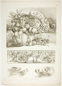 プレート 3 の 38 から Oeuvres de J. B. Huet 作： Jean Baptiste Huet