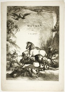 Oeuvres de J. B. Huet のタイトル ページ