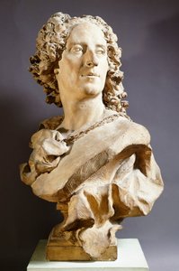 ジャン・バティスト・ルモワン（1704-1778）作「ノエル・ニコラ・コイペル」、テラコッタ製胸像 作： Jean Baptiste II Lemoyne