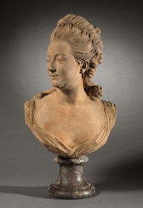 1760年の可能性があるMelle de Vandeulの肖像 作： Jean Baptiste II Lemoyne