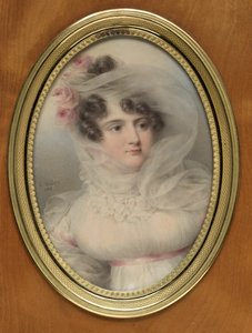 1818年、ラグーザ公爵夫人のオルテンスデペルゴの肖像。 作： Jean Baptiste Isabey