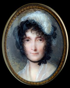 ナポレオン・ボナパルトの母、レティシア・ボナパルト（レティツィア・マリア・ラモリーノ）（1750-1836）の肖像 ジャン・バティスト・イサビー（1767-1855）による象牙に描かれた細密画 19世紀 Sun.0,37x0,29 m - レティシア・ボナパルト（マリア・レティツィア・ラモリーノ）の肖像（1750年～1836年