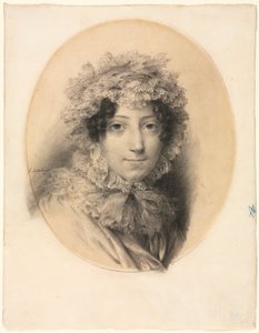 女性の肖像 作： Jean Baptiste Isabey