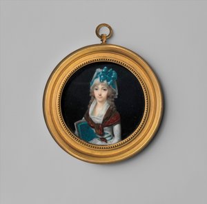 ある女性の肖像」1795年頃（象牙 作： Jean Baptiste Isabey