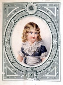 皇帝ナポレオン1世（1769-1821）の息子、ローマ王（ナポレオン2世）の肖像 - イサベイ作、19世紀初頭。 作： Jean Baptiste Isabey
