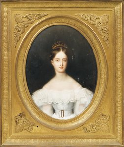 オルレアンのクレメンティン王女1817-1907、サクセコーブルクとゴータの王女、1830年 作： Jean Baptiste Joseph Duchesne