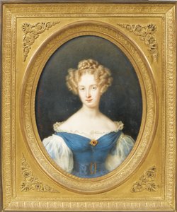 オルレアンのルイーズ王女1812-1850、後にベルギー人の女王の配偶者、1830年 作： Jean Baptiste Joseph Duchesne