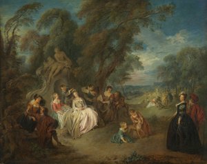 ガーデンパーティー 作： Jean Baptiste Joseph Pater