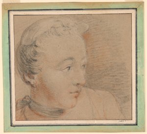 女性の肖像 作： Jean Baptiste Joseph Pater