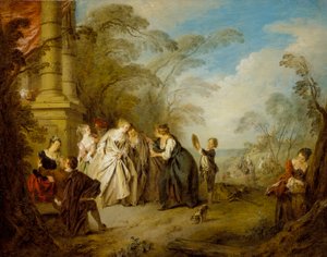 占い師、1731 作： Jean Baptiste Joseph Pater