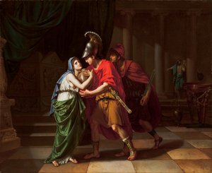 エレクトラが兄弟の灰を受け取った、オレステス、1826年から27年 作： Jean Baptiste Joseph Wicar