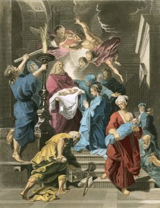 寺院のシメオン 作： Jean Baptiste Jouvenet